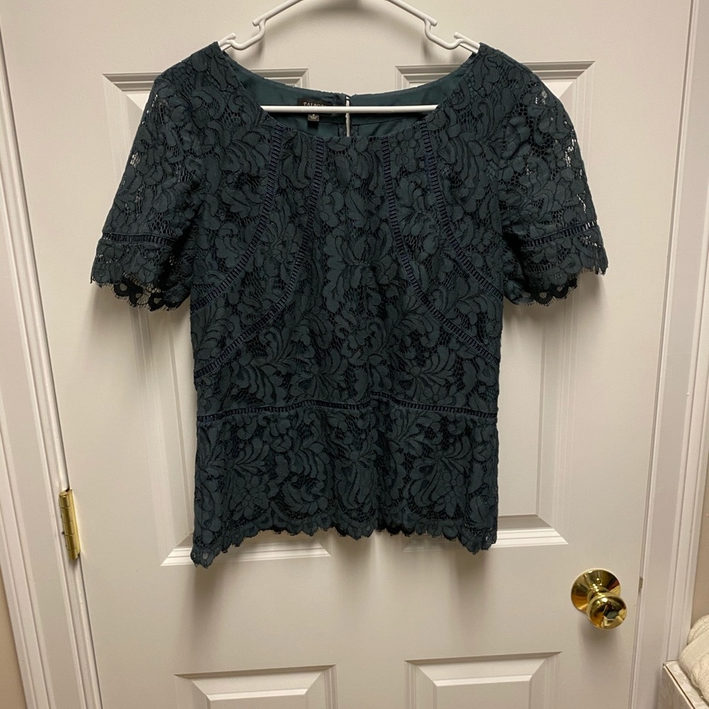Green lace top